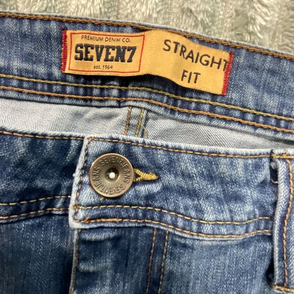 Seven7 Jeans Mens 38 Straight Fit Denim Stretch Workwear Preppy Western 38x30 - Picture 2 of 10